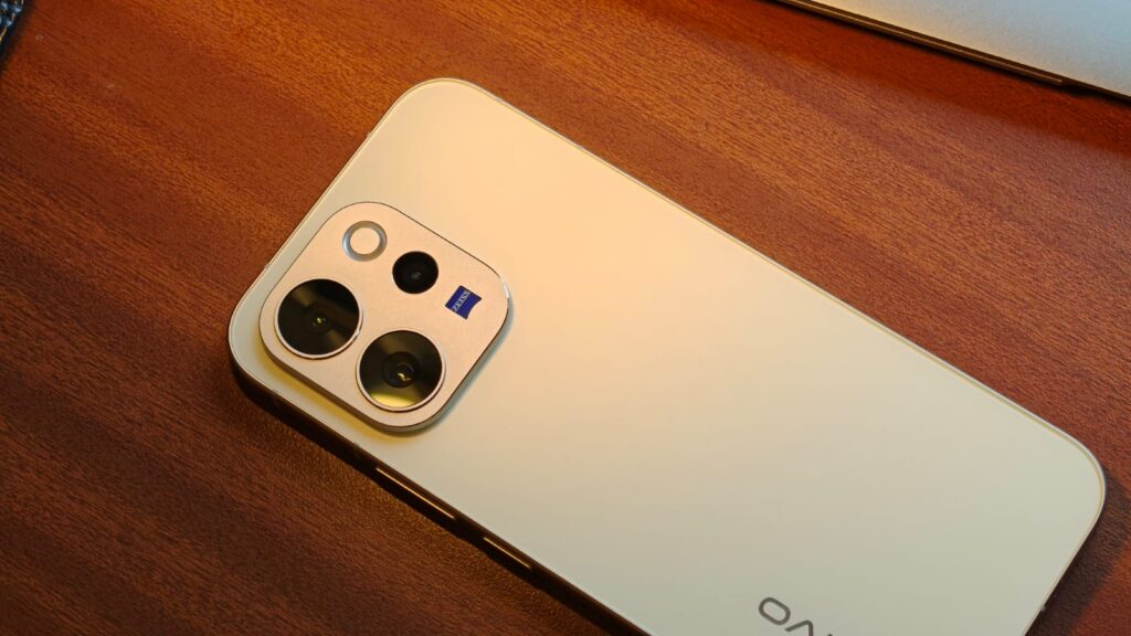 vivo V70 lying flat on a table